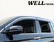 Дефлекторы окон к-т 4 шт с хромированным молдингом Honda Ridgeline 2017 - 2025 Wellvisors 3-847HD037 3-847HD037 фото 4