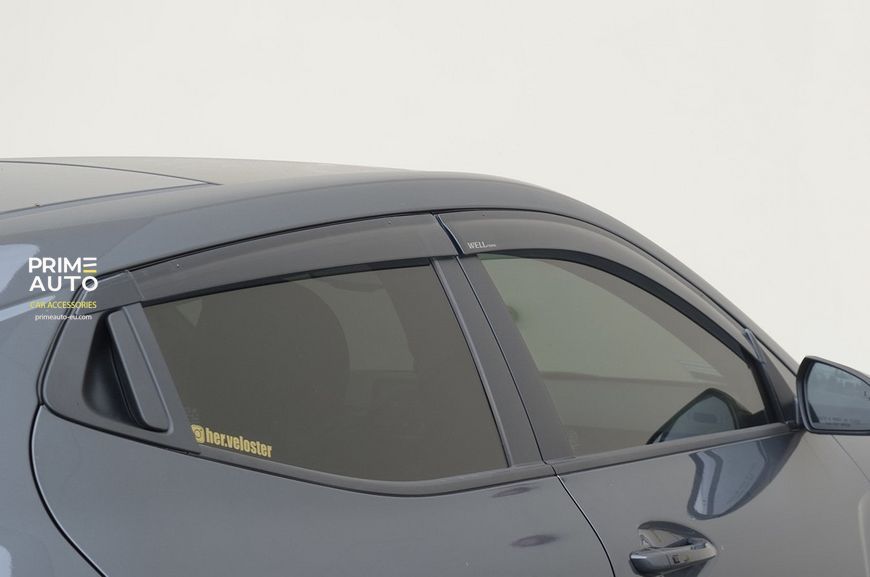 Дефлекторы окон к-т 4 шт Premium серия Hyundai Veloster 2019 - 2022 Wellvisors 3-847HY020 3-847HY020 фото
