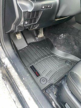 Car Mats 3D Liners Front Lexus IS 2014 - 2024 Black WeatherTech 445751