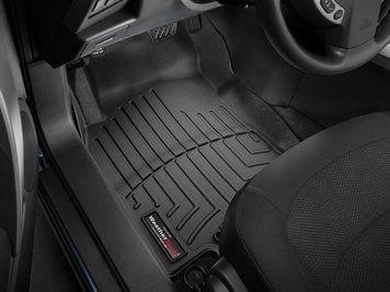 Car Mats 3D Liners Front Nissan Rogue 2014 - 2020 Black WeatherTech 446301