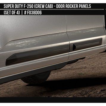 Moluri SET Ford F-250 2025 negru AIR DESIGN FO38D06