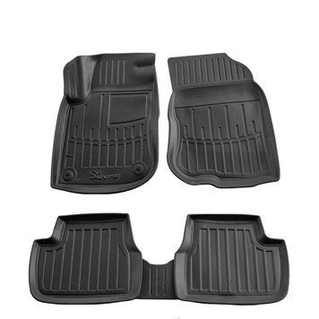 Car Mats with raised edge set 5 pcs Peugeot 2008 2013 - 2019 black 5016235