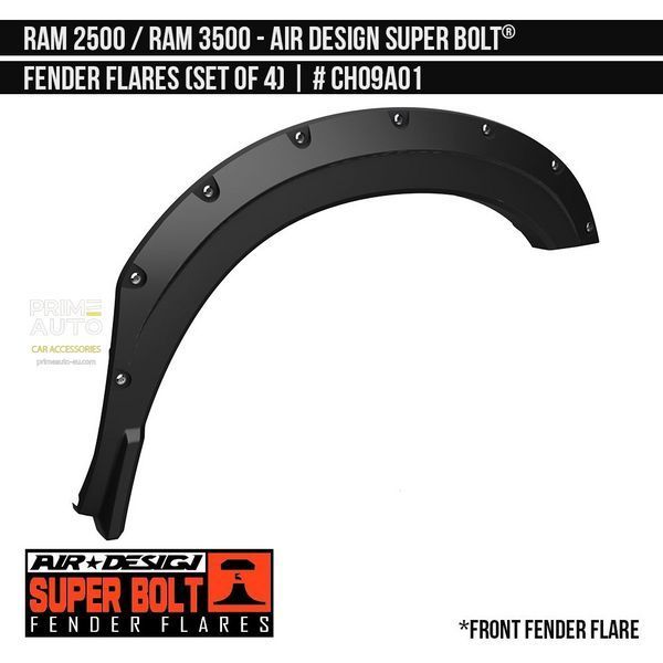 Фендера Ram 3500 2019-2023 черный AIR DESIGN CH09A01 CH09A01. фото