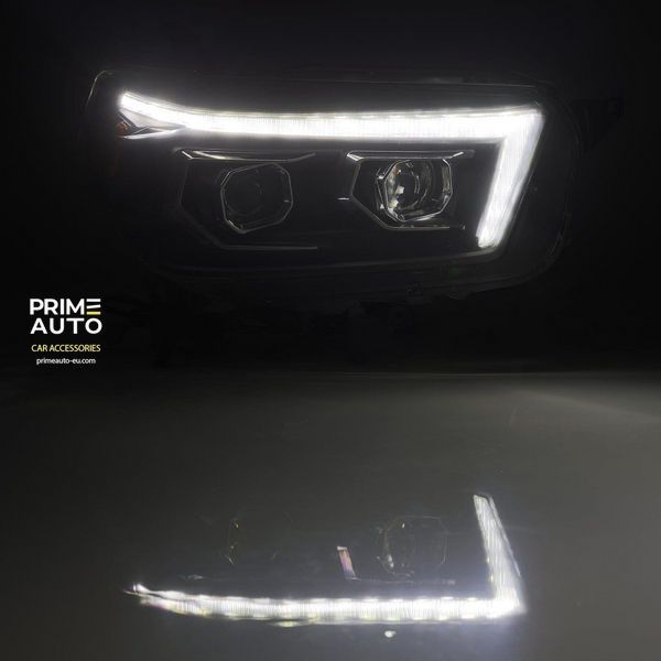 Передние фары LED Toyota 4Runner 2010-2013 LED LUXX серия черные AlphaRex 880757 880757 фото
