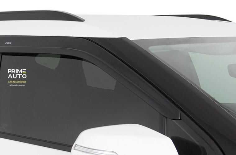 Window Deflectors 4 pcs Set Hyundai Kona 2020-2025 VENTVISOR LOW PRO Dark Smoke AVS 894122