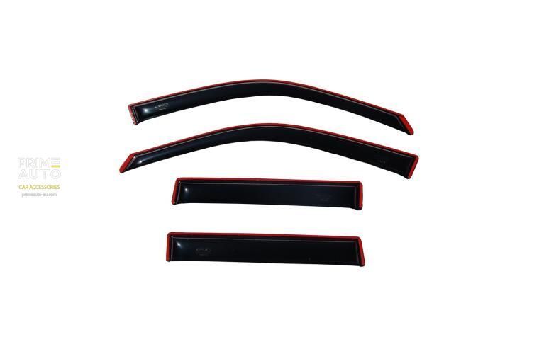 Window Deflectors 4 pcs Set Honda ODYSSEY 2018-2025 Ventvisor IN-CHANNEL Dark Smoke AVS 194452