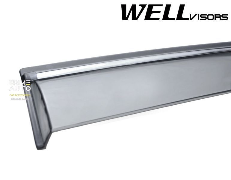 Дефлекторы окон к-т 4 шт с хромированным молдингом Volvo XC90 2003 - 2014 Wellvisors 3-847VO003 3-847VO003 фото
