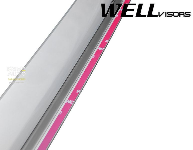Дефлекторы окон к-т 4 шт с хромированным молдингом Volvo XC90 2003 - 2014 Wellvisors 3-847VO003 3-847VO003 фото