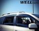 Дефлекторы окон к-т 4 шт с черным хромированным молдингом Subaru Forester 2014 - 2018 Wellvisors 3-847SU003 3-847SU003 фото 2