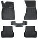 Car Mats with raised edge set 5 pcs Audi A6 2011 - 2018 (C7) Black SOVA-PL