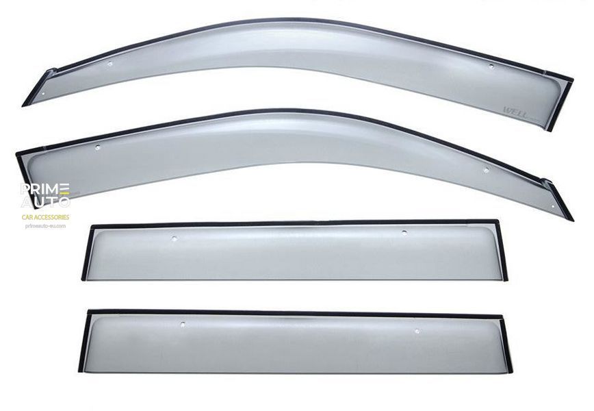 Owiewki do szyb samochodowych num 4 szt Premium seria Toyota Land Cruiser Prado 150 2009 - 2023 Wellvisors 3-847LX015