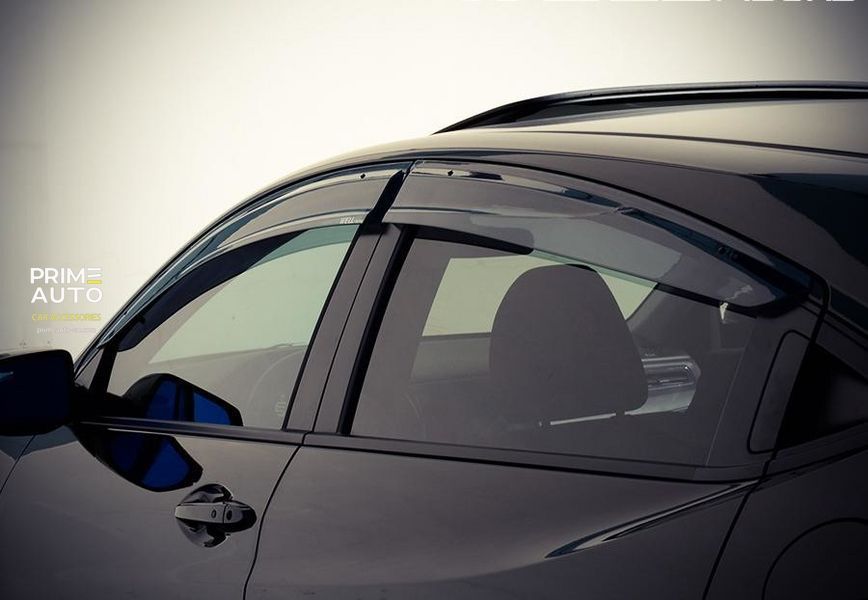 Owiewki do szyb samochodowych num 4 szt Premium seria Honda HR-V 2016 - 2025 Wellvisors 3-847HD026