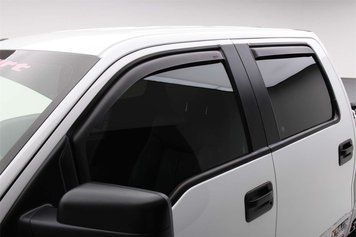 Window Deflectors 4 pcs set Ford F-150 2009 - 2014 Dark Matte Crew Cab EGR 573395