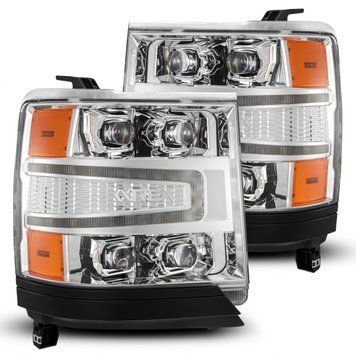 Lampy przednie Chevrolet Silverado 1500 2016-2018 LED NOVA seria chrom AlphaRex 880238