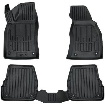 Dywaniki gumowe z bokiem zestaw 5 szt Audi A6 1997 - 2004 (C5) czarny SOVA-PL