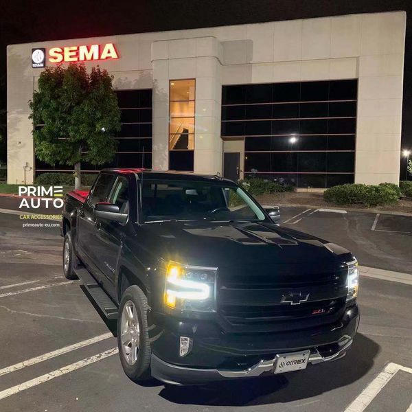Front lights Chevrolet Silverado 1500 2016-2018 LED NOVA series chromium AlphaRex 880238