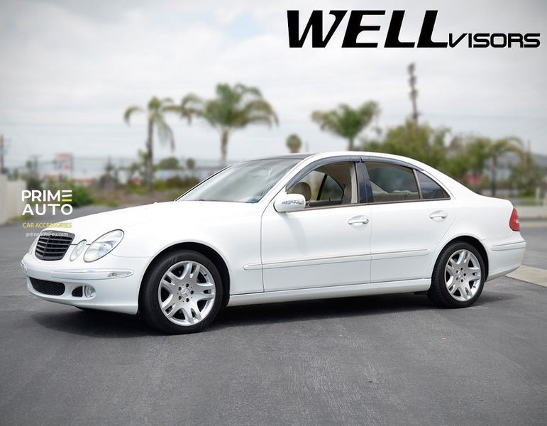 Дефлекторы окон к-т 4 шт Premium серия Mercedes-Benz E-Class 2003 - 2009 Sedan Wellvisors 3-847MB003 3-847MB003 фото