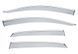 Window Deflectors 4pcs Set with Chrome Trim Honda Civic 2017-2021 Hatchback Wellvisors 3-847HD035