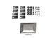 Window Deflectors 4pcs Set with Chrome Trim Honda Civic 2017-2021 Hatchback Wellvisors 3-847HD035