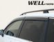 Window Deflectors 4pcs Set with Chrome Trim Subaru Forester 2019-2025 Wellvisors 3-847SU017