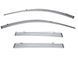 Window Deflectors 4pcs Set with Chrome Trim Subaru Forester 2019-2025 Wellvisors 3-847SU017