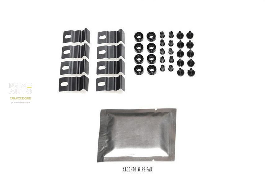 Window Deflectors 4pcs Set with Chrome Trim Honda Civic 2017-2021 Hatchback Wellvisors 3-847HD035