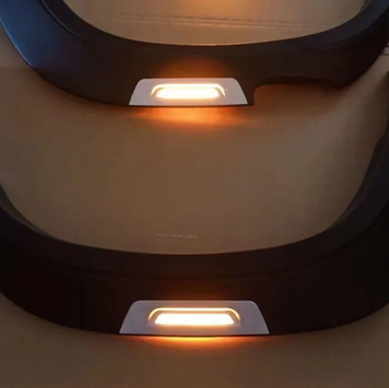 Wheel arch extensions 4 pcs with side lights Mitsubishi L200 2019-2023 Black FFL20019L+ Samzun