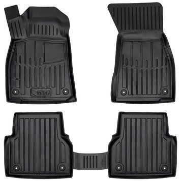 Dywaniki gumowe z bokiem zestaw 5 szt Audi A6 2018 - 2025 (C8) czarny SOVA-PL