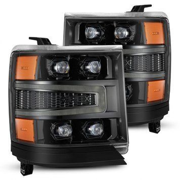 Lampy przednie Chevrolet Silverado 1500 2016-2018 LED NOVA seria kolor Alpha-Black AlphaRex 880236