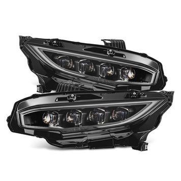 Lampy przednie Honda Civic 2016-2021 NOVA-Series Black AlphaRex 880491