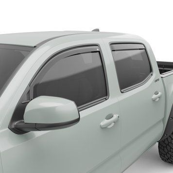 Window Deflectors 4 pcs set Toyota Tacoma 2016 - 2023 Dark Gloss Crew Cab EGR 575081