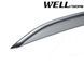 Owiewki do szyb samochodowych num 4 szt z chromowaną odlewanie Mercedes-Benz E-Class 2010 - 2016 Sedan Wellvisors 3-847MB013