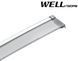 Window Deflectors 4pcs Set with Chrome Trim Honda Civic 2016-2020 Coupe Wellvisors 3-847HD042