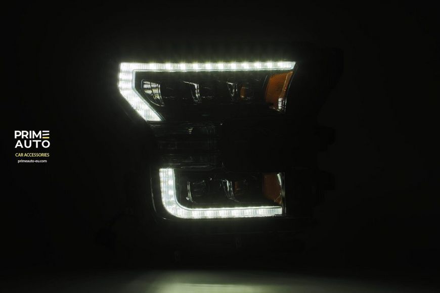 Передние фары Ford F150 2015-2017 LED NOVA серия хром AlphaRex 880151 880151 фото