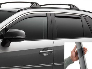Side Window Deflectors in-channel front+rear Toyota Sequoia 2023-2026 Dark Gloss WeatherTech 841061IM