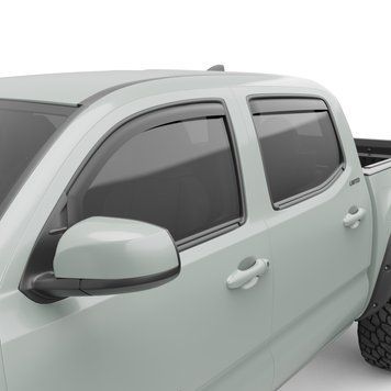 Window Deflectors 4 pcs set Toyota Tacoma 2016 - 2023 Dark Matte Crew Cab EGR 575085