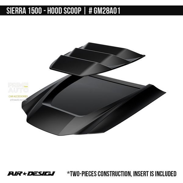 Osłona na kapturze GMC Sierra 1500 2016-2018 czarny AIR DESIGN GM28A01
