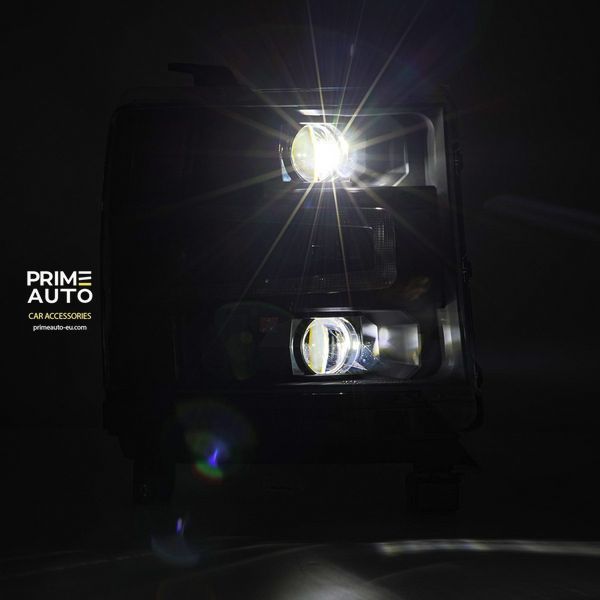 Lampy przednie Chevrolet Silverado 1500 2016-2018 LED LUXX seria czarny AlphaRex 880234
