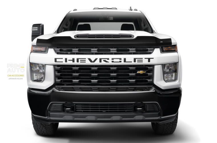 Deflektor maski spoiwo czarny mata Chevrolet Silverado 2500 HD 2020- 2025 AVS 377187