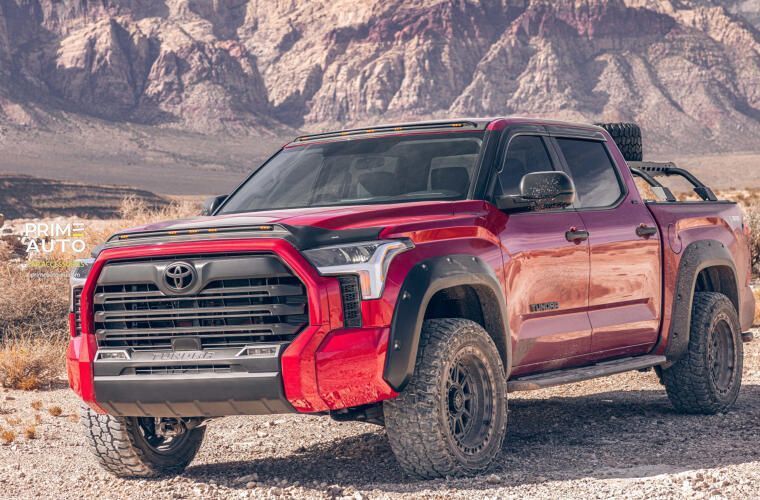 Дефлектор лобового скла Aerocab чорний Toyota Tundra 2014 - 2023 AVS 698294 698294 фото