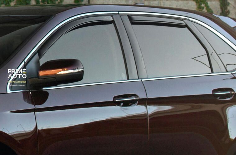 Owiewki do szyb samochodowych wstawiony ciemny-dym Ford Edge 2015- 2025 num 4 szt AVS 194930