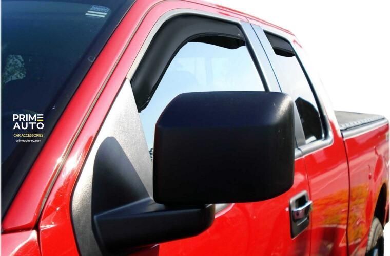 Owiewki do szyb samochodowych wstawiony ciemny-dym Toyota Tundra 2022 - 2026 Double Cab num 4 szt AVS 194704