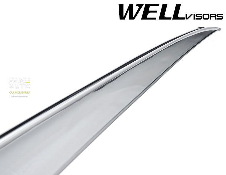 Дефлекторы окон к-т 4 шт с хромированным молдингом Mercedes-Benz R-Class 2006 - 2012 Wellvisors 3-847MB012 3-847MB012 фото