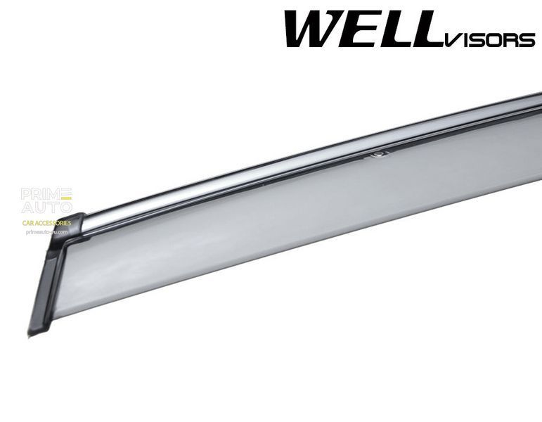 Дефлекторы окон к-т 4 шт с хромированным молдингом Mercedes-Benz R-Class 2006 - 2012 Wellvisors 3-847MB012 3-847MB012 фото