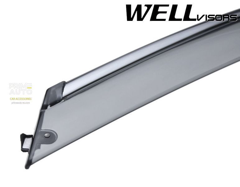 Дефлекторы окон к-т 4 шт с хромированным молдингом Mercedes-Benz R-Class 2006 - 2012 Wellvisors 3-847MB012 3-847MB012 фото