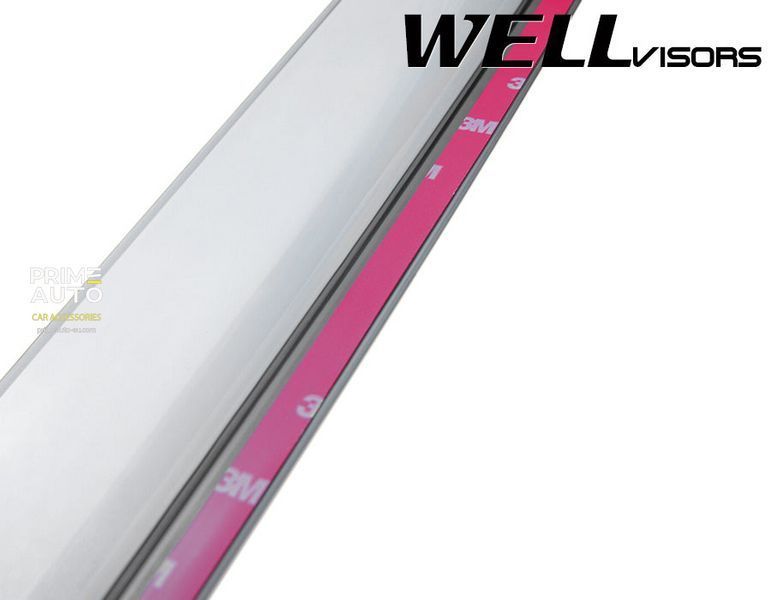 Дефлекторы окон к-т 4 шт с хромированным молдингом Mercedes-Benz R-Class 2006 - 2012 Wellvisors 3-847MB012 3-847MB012 фото