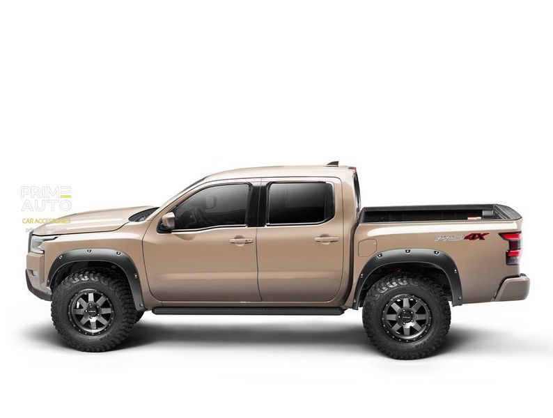 Poszerzenia nadkoli ustawić 4 szt Nissan Frontier 2022-2025 Pocket-style czarny Bushwacker 70911-02