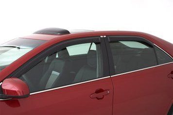 Window Deflectors 4 pcs Set Honda Element 2003-2011 VENTVISOR OUTSIDE MOUNT Dark Smoke AVS 94725
