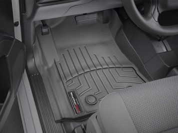 Car Mats 3D Liners Front Chevrolet Silverado 2500 2014 - 2018 Black WeatherTech 449141V