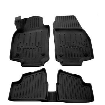 Dywaniki gumowe z bokiem zestaw 5 szt Opel Astra hatchback/universal 2005 - 2010 czarny 5015025 SOVA-PL